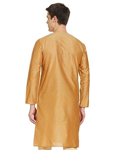 Image of Ethnix by Raymond Men's Polyester Blend Solid Regular Tunic Shirt