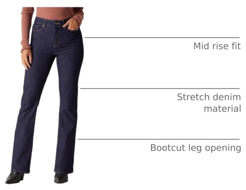Image of Levi Strauss Signature Gold Women's 03 Essentials Mid-Rise Bootcut Jeans Stretch Denim, (Also Available in Plus)