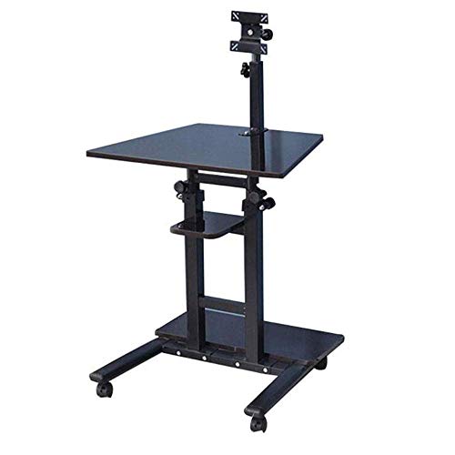 Stehender Computertisch, hängbarer Display-Hubtisch Nachttisch mit Monitorarm Drop-Sheet-Tischhöhe Einstellbar für das Studentenwohnheim Home Office