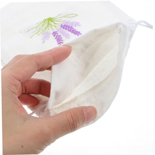 Bolsas de algodón con cierre y diseño lavanda 18x13 cm miniatura 3
