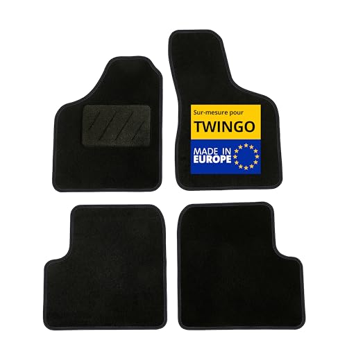 Tapis de voiture pour Renault Twingo 1 noirs sur mesure DBS