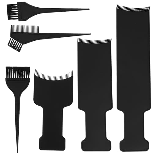 ERINGOGO 6 piezas Kit de Herramientas para Teñir Cabello Duradero Cepillos y Placas para Mechas Profesionales y Uso Doméstico DIY