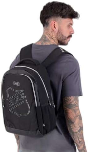 Mochila Esportiva Escolar Futebol Santos torcida Jovem 16623 Ofic...
