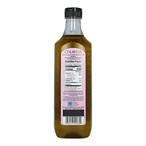Colavita Roasted Garlic Extra Virgin Olive Oil, Low Fodmap, 32 Fl Oz (Pack Of 1) #TOP3