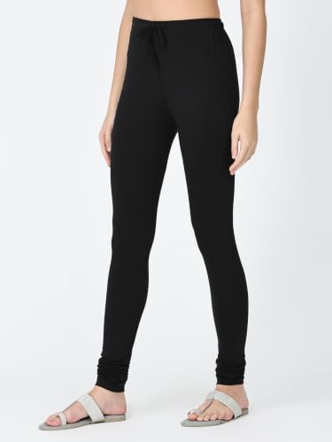 Image of Robinbosky Cotton Churidhar Leggings for Women - Stylish, Stretchable & Flattering Fit for All-Day Comfort