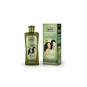 First Lady Herbal (Ayurvedic) AMLA JASMINE Hair Oil 300ml – For Long, Strong, Freshly Fragrant Shining Hair – For Afro Asian European Hair Types