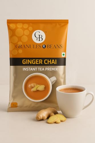GnB GRANULES n BEANS Ginger Chai Instant Tea Premix - 1Kg