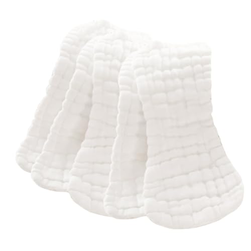 Abaodam 5pcs Reusable Diapers for Cotton Nappies High Absorbency Breathable Leakproof Easy to Wash for Newborns Boys and Girls