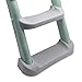 HTTMT- Classic Potty Training Toilet Ladder Seat With Upgraded Cushion Step Stool Ladder Toilet Chair/Toilet Trainer for Baby Toddler Kids Children In Green [P/N: ET-BABY002-GREEN-C]