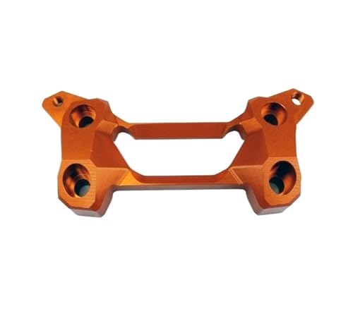 Guidon de moto couvercle de pince de montage aluminium pour Kawasaki Versys650 orange