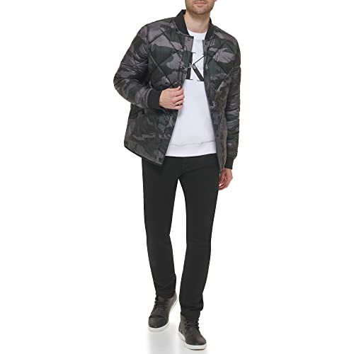Image of Calvin Klein Men's Reversible Diamond Quilted Jacket