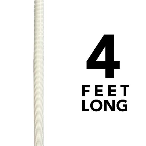 Puri Tech 12 Pack Universal Swimming Pool Cleaner Suction Hose 48 Inches Long White Color for Kreepy Krauly, Baracuda G3/G4, Navigator, & More - Thumbnail 2