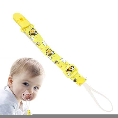 クリップ付きおしゃぶり、ベビーおしゃぶりホルダークリップ - ベビーおしゃぶりホルダークリップおしゃぶりホルダーとリード - リーシュスージーホルダー、歯が生えるおもちゃおしゃぶり用ユニバーサルホルダーリーシュ、おしゃぶり紐 - ほとんどのおしゃぶりに適合