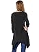 Allegra K Ladies Long Sleeve Skull T Shirts Casual Loose High Low Tops L Black