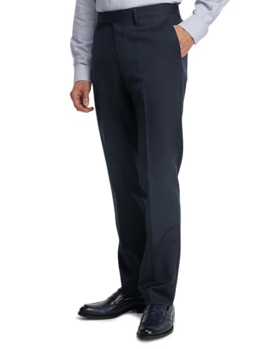 Image of Paul Fredrick Men's Classic Fit Wool Gabardine Flat Front Pants