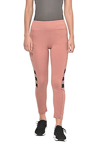 Image of CHKOKKO Women's High Rise Regular Fit Polyester Blend Sports Leggings (JSSTIGHT)