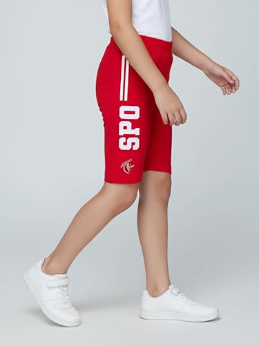 Image of KiddoPanti Girls Knee Length Cycling Shorts Pack of 2
