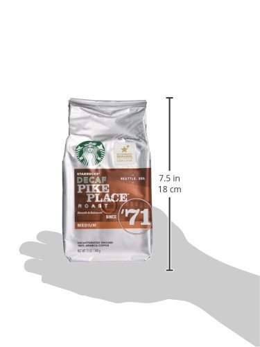 Image of Starbucks Decaf Pike Place Roast, Ground, 12 oz. Bag (Pack of 3) (Pack of 3)