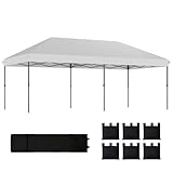 Outsunny Carpa Plegable Gazebo 6x3 m, Plateado