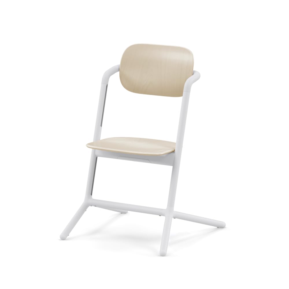 CYBEX Gold LEMO Chaise Haute ; Grandit avec l’Enfant, 3 - 99 ans ; Peut être utilisée dès la naissance grâce à des attaches séparées ; Aluminium / Plastique; Sand White