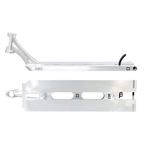 Core ST2 Forged Stunt Scooter Deck 6 x 22 - (Super Light) Stunt Pro for street riding & Skateparks Lightweight, for boys girls teens and adults, Suitable for kids aged 8+ kick scooter deck - Polished