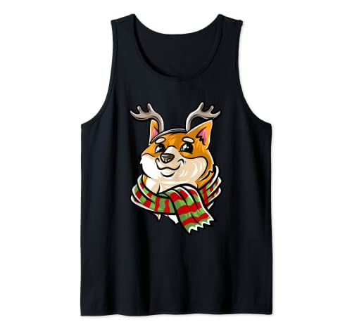 Merry Woofmas Shiba Inu Cani di Natale X-Mas Canotta