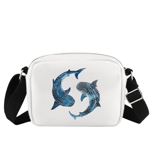 Sac à bandoulière requin sacoche épaule océan pour homme et femme