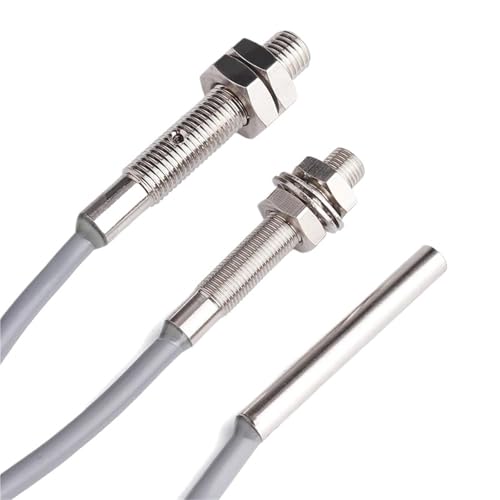 Capteur d'approche inductif miniature M5 PNP NC metallique avec cable 2m pour automate