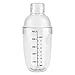Shaker do Koktajli ze Skalą PC żywica Przezroczysty Zapobiegający Wyciekom Mieszany Shaker do Napojów Shaker do Koktajli Mikser Narzędzie Barowe Wykorzystuje(500ml)