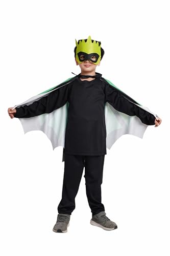 Kaku Fancy Dresses Dance Butterfly Wings, Dragon Wings, Fabric Wings for Kids | Soft Fabric Wings Dancing Costume For Unisex - Multicolor, Fress Size