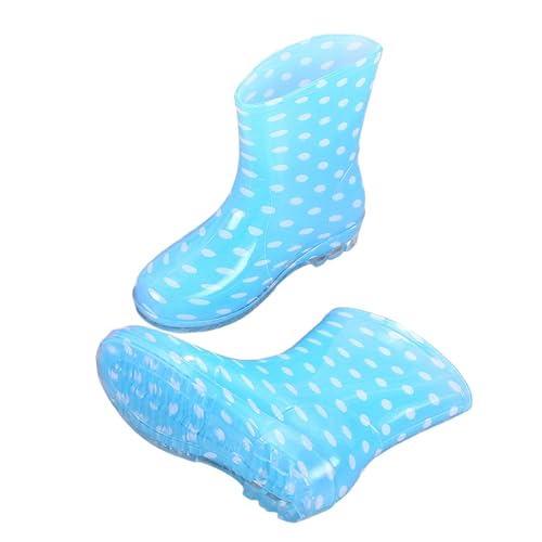 Botas De Goma para Bebé Impermeables De PVC para Lluvia (Blue 37)
