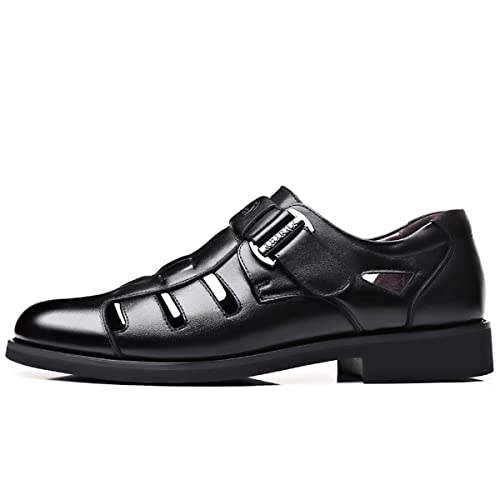 Men's Fashion Casual Sandals Closed Toe Breathable Comfortable Shoes Business Leather Sandals3