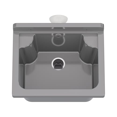Ausgussbecken Waschbecken Spülbecken Waschtrog draußen Garten Garage Keller Waschraum Waschküche Werkstatt 4 Farben (Grau)