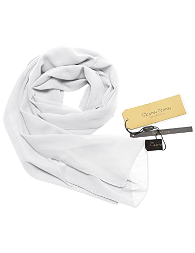 GownTown Womens Chiffon Bridal Evening Soft Wrap Scarf Shawl, Chiffon Lightweight Scarf for Women and Girls2