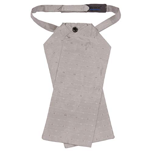 Cravate Messori homme argentée idéale pour un mariage chic