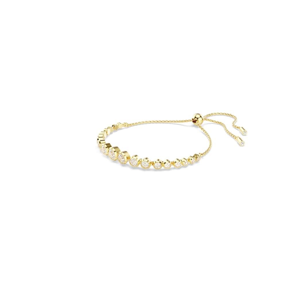 Swarovski Imber Gold Tone Mixed Round Cut Tennis Bracelet