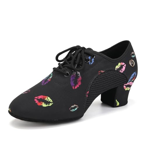 HIPPOSEUS Women's Latin Dance Practice Shoes 2