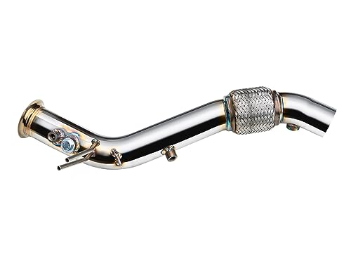 SENSORE E SONDA CONNETTORI Realizzato con 2 connettori per sonda lambda; inoltre questa versione offre 2 connettori del sensore di temperatura e nessuna presa EGT separata secondo il modello, che rende la pipe di downpipe particolarmente adatta per i moderni veicoli turbo con monitoraggio sensoriale.