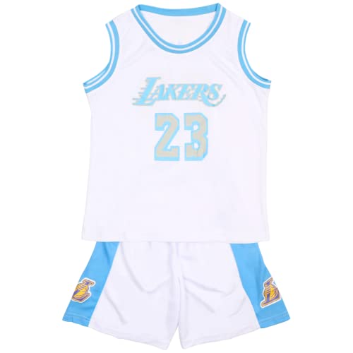Boys Basketball Kit - Kids Basketball Jersey and Sports Shorts Set Sleeveless, Premium Basketball kit Kids - Tank Top Child, Gifts for Boys 4-14 Years