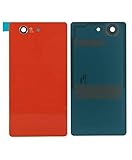  Tapa Trasera para Sony Xperia Z3 Compact, Cristal Cubierta BATERIA, Color Rojo