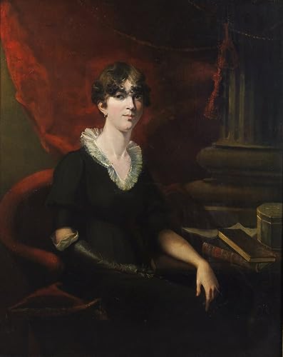 Tableau Portrait d'une dame Lawrence Toile 60x90cm pour Murs Vides et Tristes