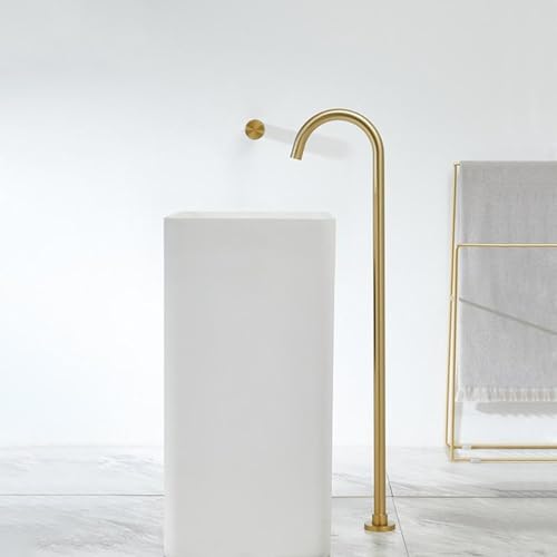 Robinet de baignoire autoportant noir avec mitigeur de douche