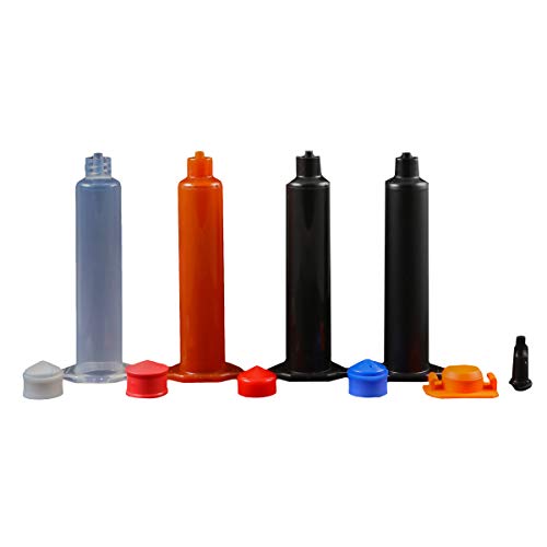 Jensen Global JG10A-30-ESD-GCK 10 cc Air Syringe & Stopper Kit ESD Barrel Blue CA Stopper with Tip & End Caps Box of 30