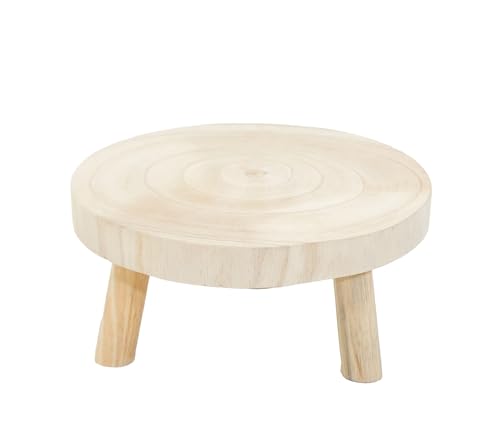 Spetebo Baumscheibe Pflanzenständer natur rund - 25 cm / groß - Holz...