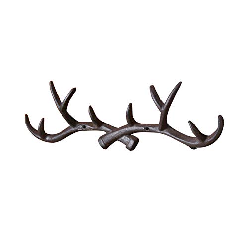 TentHome Vintage Garderobe Haken Geweih Wandgarderoben Deko Wand...