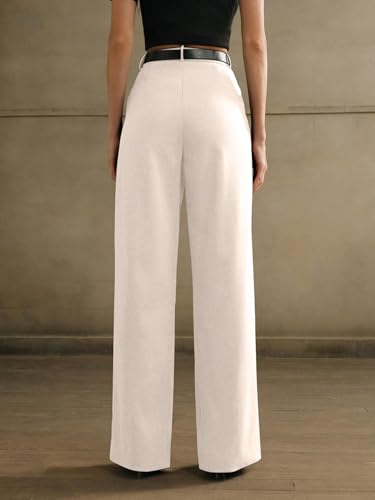 Image of GRECIILOOKS Trousers for Woman | Womens High Rise High Waist Flared Korean Style | Formal Pant for Women Office Wear| Track Pants for Womans Elegant for College & Events (Available in Plus Size)