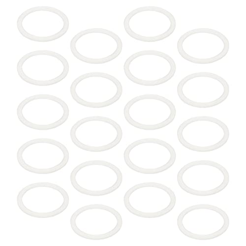 Hemoton Anéis de vedação para potes de conserva brancos 86 mm 20 peças de substituição de silicone p
