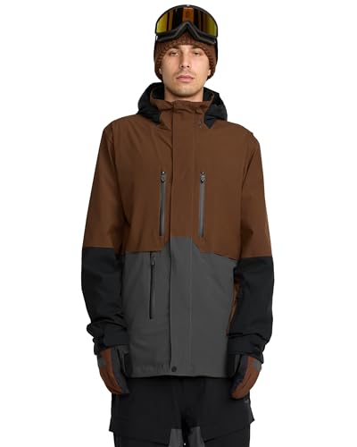 Volcom Veste de Ski Snow Range Stretch 30k Marron Homme pour les sports d'hiver