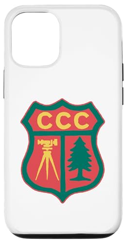 Vintage Civilian Conservation Corps Retro CCC Logo X}zP[X iPhone 12/12 Pro p
