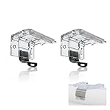 2 PCS Replacement Brackets for Cordless Blinds Mounting Bracket with Metal Clip for 1" PVC Honeycomb Pleated Shades Levolor Window Shade Holder Hardware Plastic Headrail Clip Mounting